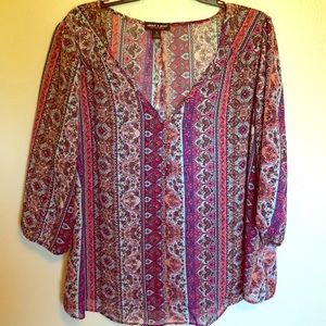 Boho pink shirt